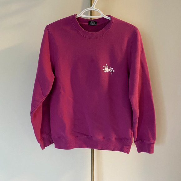 Purple Basic Stussy Crew in Size Small - Picture 1 of 5